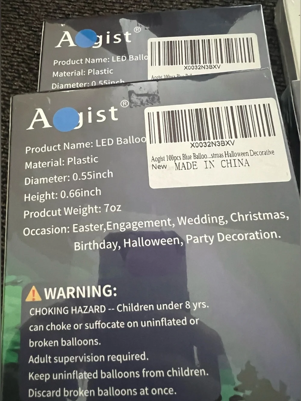 400 Set of Balloon LED Lights Blue and White Sealed Brand New
